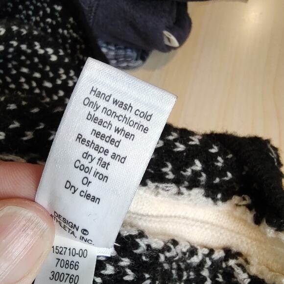 Athleta Merino Wool ‘Fireside’ Turtleneck Sweater in Black & Dove Size Large - Picture 8 of 10